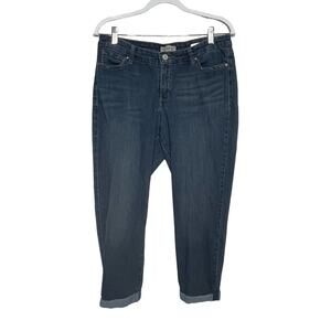 Classic Dark Blue Cropped Jeans